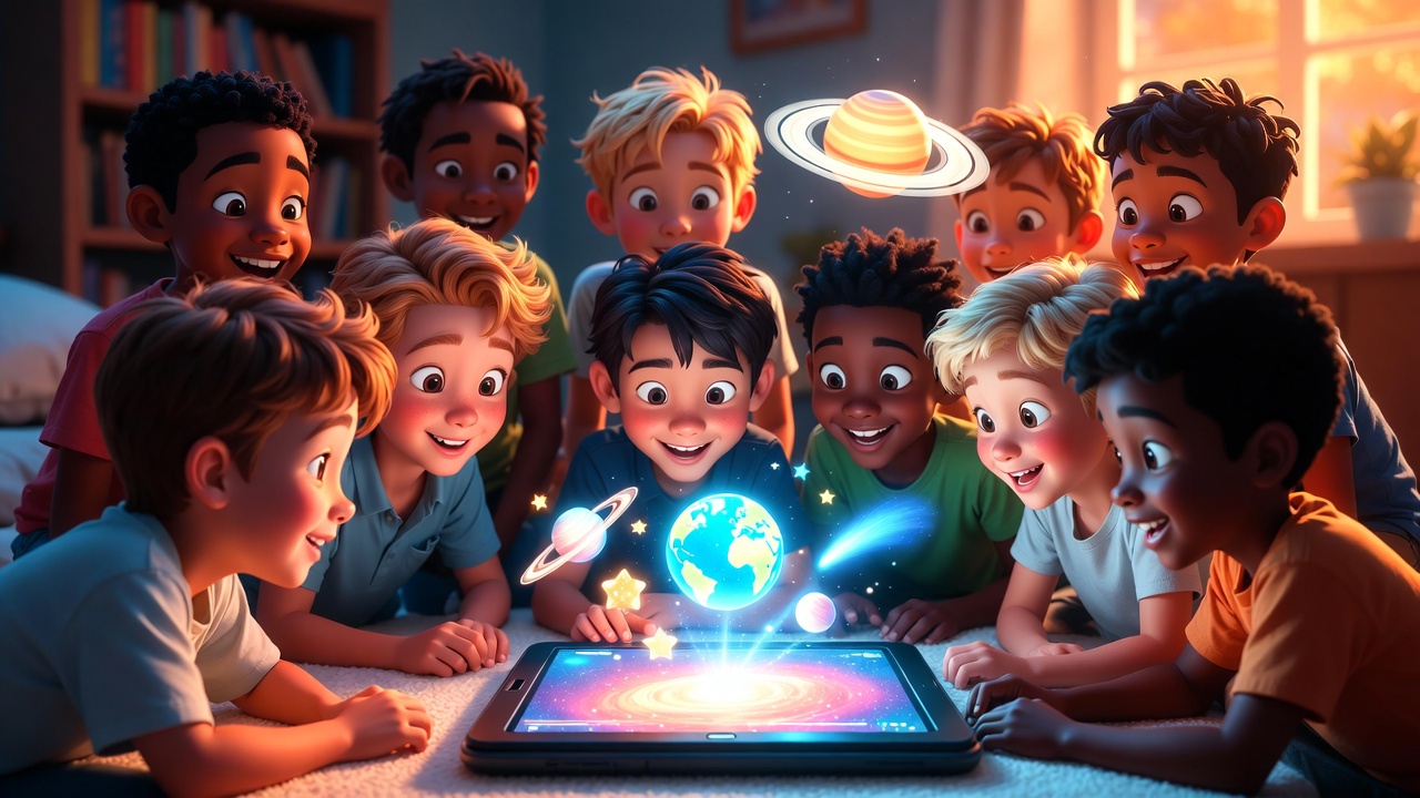 Kids learning science with videos